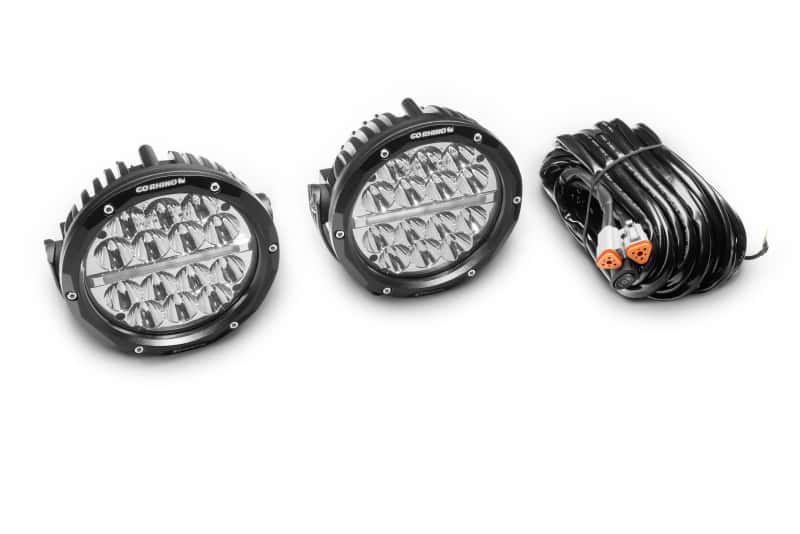 Go Rhino — Go Rhino Xplor Bright Series Round LED Driving Light Kit w/DRL (Surface Mount) 6in - Blk (2 pc)
Bright-6DrivingLight - view 3