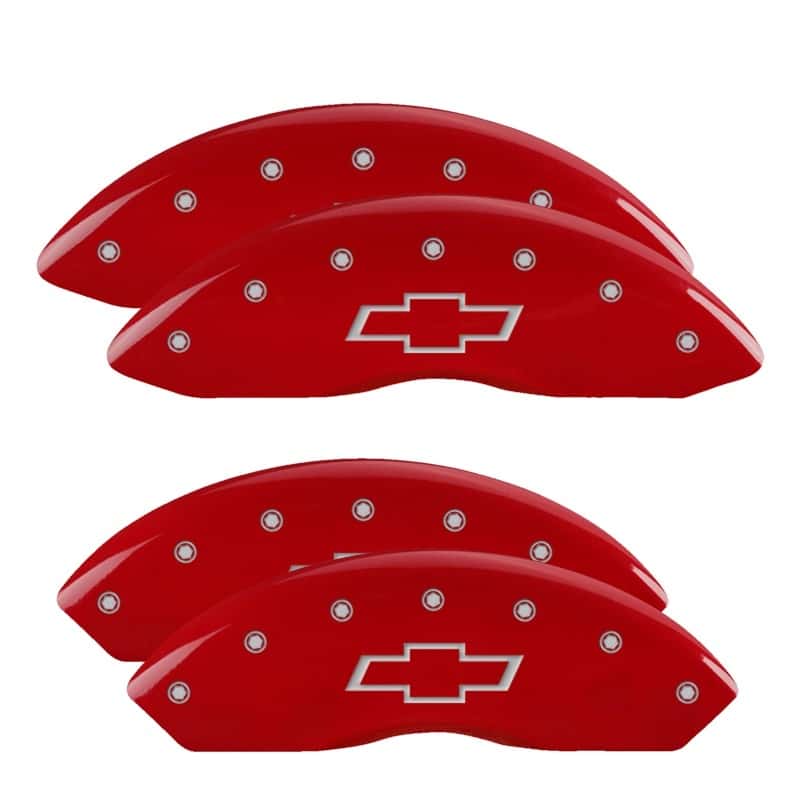 MGP — MGP 4 Caliper Covers Engraved Front & Rear Bowtie Red Finish Silver Char 2014 Chevrolet Express 2500
Caliper Covers - view 1