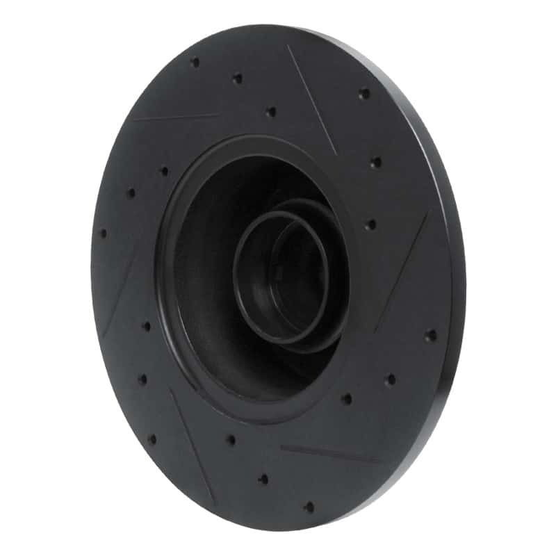 R1 Concepts — R1 79-85 Volkswagen Vanagon Front Left Drilled & Slotted Black Brake Rotor
R1 Brake Rotor Drill - view 4