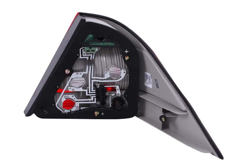 ANZO — ANZO 2000-2005 Mercedes Benz S Class W220 LED Taillights Red/Smoke - view 5