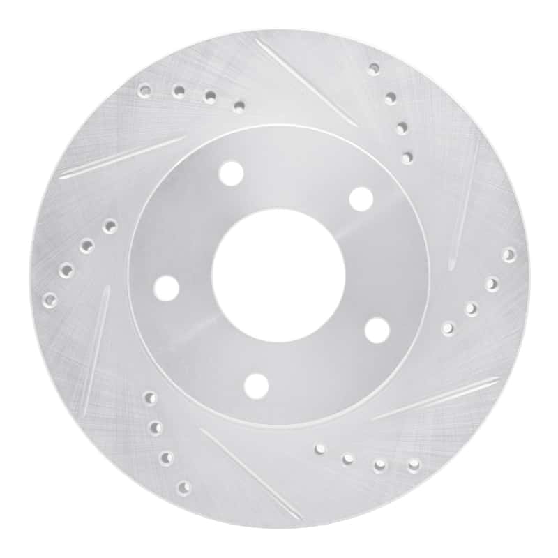 R1 Concepts — R1 1997-2005 Chevrolet S10 Front Right Drilled & Slotted Silver Brake Rotor
R1 Brake Rotor Drill - view 1