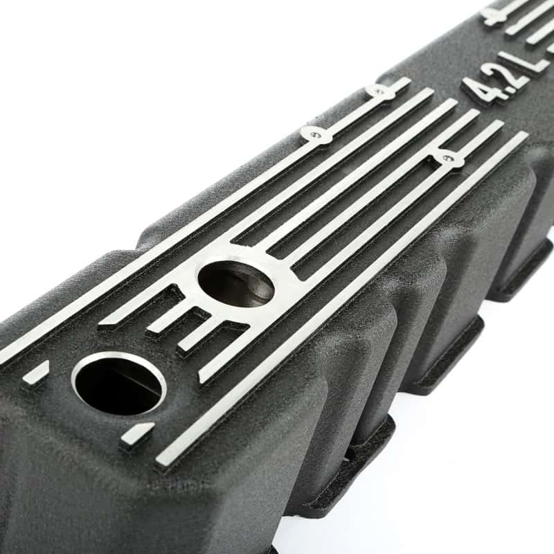 OMIX — Omix Black Aluminum Valve Cover Kit 4.2L 81-86 CJ - view 3