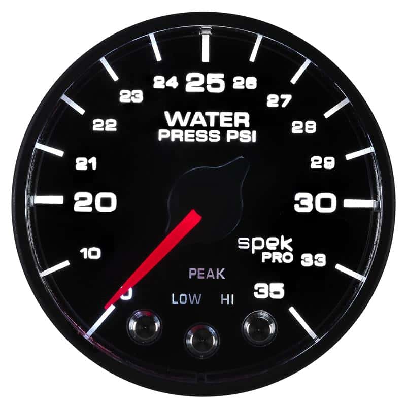 AutoMeter — Autometer Spek-Pro - Nascar 2-1/16in Water Press 0- 35 psi Bfb Sp
GA 2" WP 35 BFB SPEK - view 5