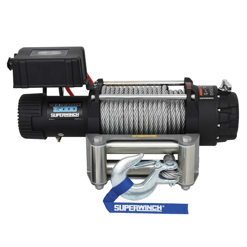 Superwinch — Superwinch 15000 LBS 12V DC 7/16in x 82ft Wire Rope Tiger Shark 11500 Winch - view 4