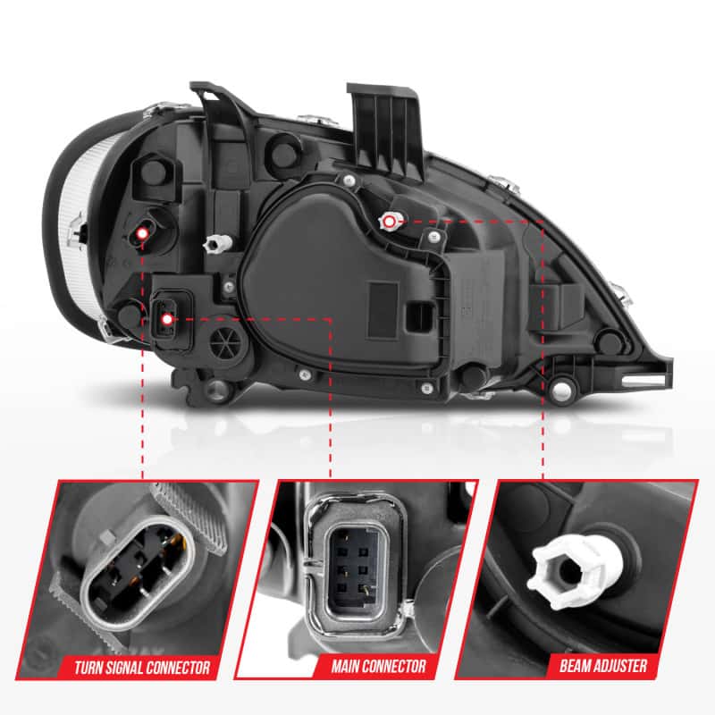 ANZO — ANZO 2002-2014 Freightliner M2 LED Crystal Headlights Black Housing w/ Clear Lens (Pair)
Head Light Set
HdLtSet - view 10