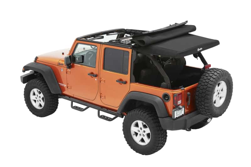 Bestop — Bestop 07-18 Jeep Wrangler JK 4-Door Supertop Ultra (Premium Black Twill)
Supertop Ultra - view 4
