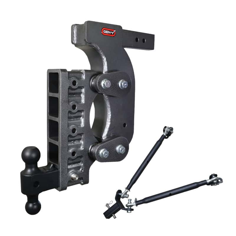 GEN-Y Hitch — Gen-Y The Boss Torsion-Flex 2.5in Receiver 18in Drop Hitch w/GH-061 Dual-Ball/Stabilizer Kit
Drop Hitch - view 2