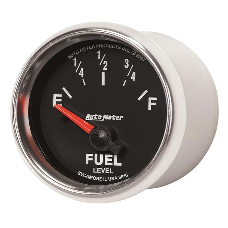 AutoMeter — AutoMeter Gauge Fuel Level 2-1/16in. 240 Ohm(e) to 33 Ohm(f) Elec Gs
2-1/16" FUEL LEVEL, - view 3