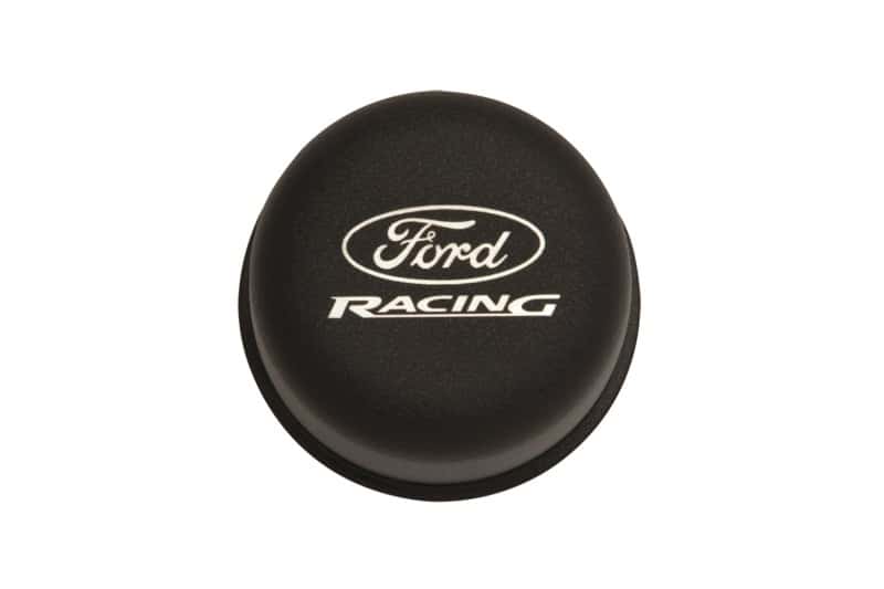 Ford Racing — Ford Racing Black Breather Cap W/ Ford Racing Logo - view 1
