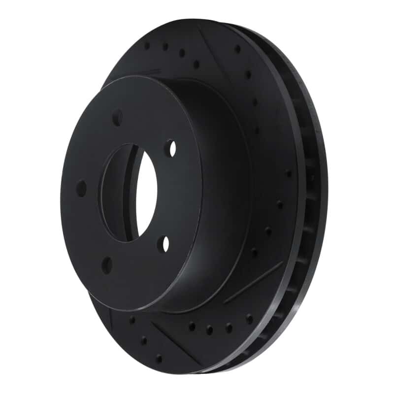 R1 Concepts — R1 90-02 Chevrolet ASTRO Front Right Drilled & Slotted Black Brake Rotor
R1 Brake Rotor Drill - view 2