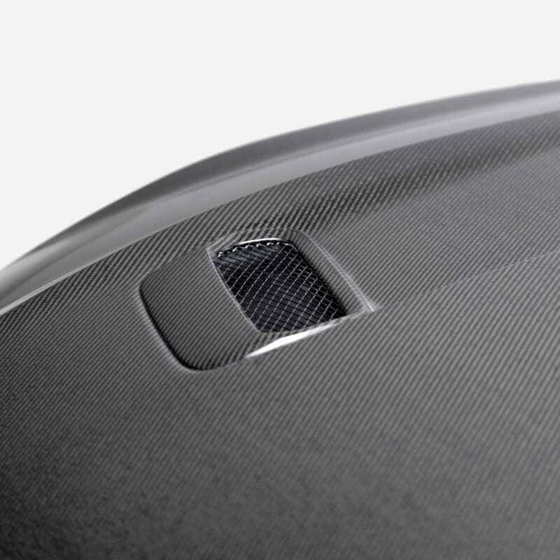 Anderson Composites — Anderson Composites 21-23 Ford Mustang Mach 1 Type-SK Double-Sided Carbon Fiber Hood - view 4