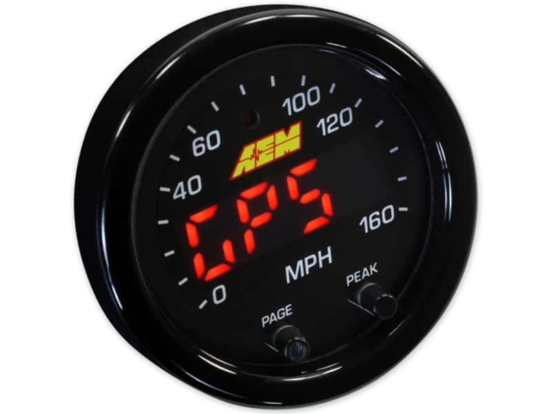 AEM — AEM X-Series 0-160 MPH Black Bezel w/ Black Face GPS Speedometer Gauge
           aem30-0313         
X-Series Speedo
X-Series GPS - view 6