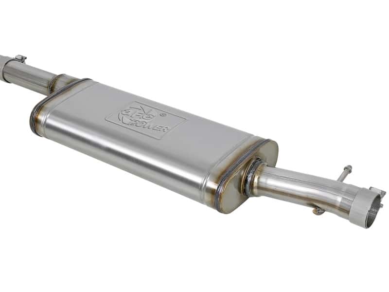 aFe — aFe Rebel Series Cat-Back 2.5in Dual Center Exit SS Exhaust w/ Black Tips 07-14 Jeep Wrangler V6
Cat-Back Exhaust - view 3