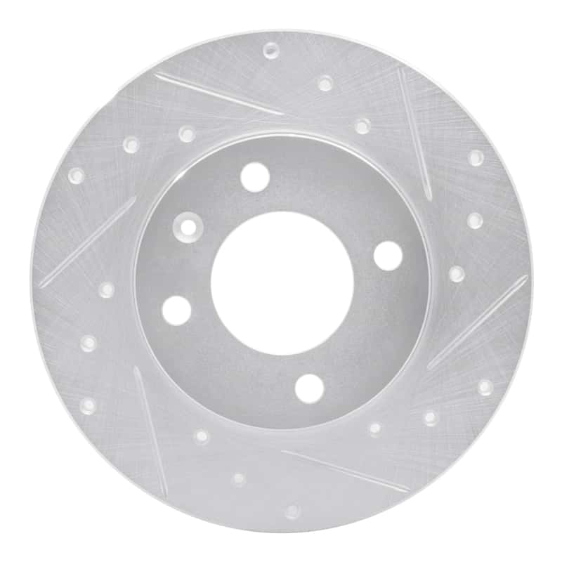 R1 Concepts — R1 73-05 Audi Coupe Front Right Drilled & Slotted Silver Brake Rotor
R1 Brake Rotor Drill - view 1