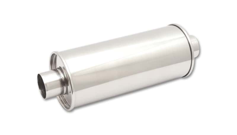Vibrant — Vibrant StreetPower Round Muff 5in x 9in x 14in long body 3.5in in I.D. x 3.5in out Center-Center
3.5"RoundMufflerCntr
3.5"IDRndMufflerC-C
Muffler - view 1
