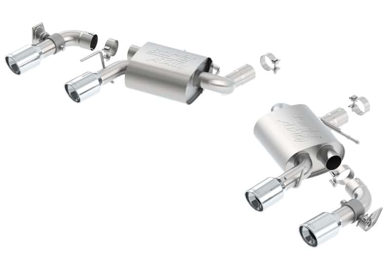 Borla — Borla 16 Chevy Camaro SS 6.2L w/ Dual NPP Atak Quad RD RL Tips Dual Exit Rear Section Exhaust
Axle-Back System - view 3