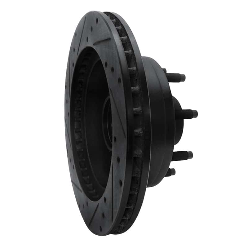 R1 Concepts — R1 95-07 Ford E-150 Econoline Front Right Drilled & Slotted Black Brake Rotor
R1 Brake Rotor Drill - view 4