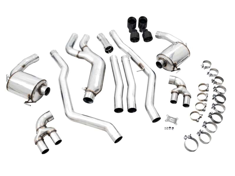 AWE Tuning — AWE Tuning 2019+ BMW M340i (G20) Non-Resonated Touring Edition Exhaust - Quad Diamond Black Tips
Touring Exhaust - view 7
