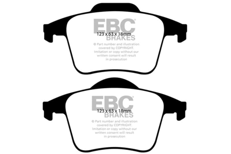 EBC — EBC 03-07 Volvo XC90 2.5 Turbo Ultimax2 Rear Brake Pads
Disc Brake Pad - view 1