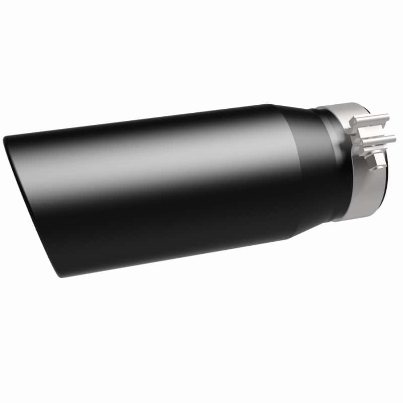 Magnaflow — MagnaFlow Tip Stainless Black Coated Single Double Round Single Outlet 5in Dia 4in Inlet 13in L
Stainless Steel
Exhaust Tip - view 7