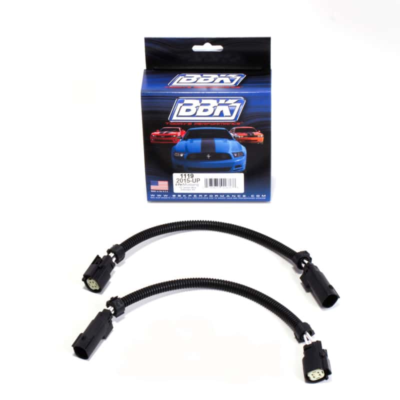BBK — BBK 2015 Mustang GT V6 6-Pin Front O2 Sensor Wire Harness Extensions 12 (pair)
O2 Harness Extension
O2SnsrExtCbl - view 1