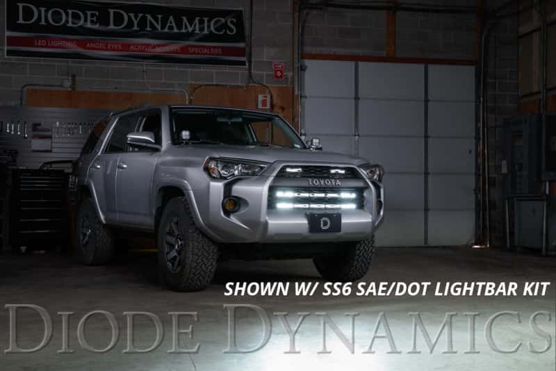 Diode Dynamics — Diode Dynamics 14-19 Toyota 4Runner SS30 Dual Stealth Lightbar Kit - White Driving - view 5