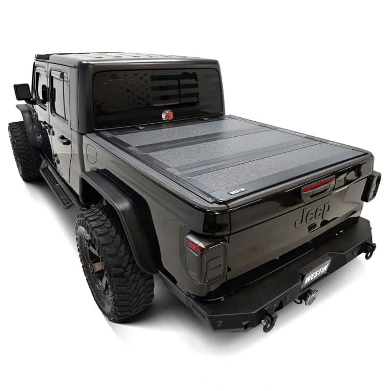 Westin — Westin 20-26 Jeep Gladiator JT 4WD 5ft. Bed Hard Tri-Fold Tonneau Cover - Black
HT-F Tonneau Cover - view 13
