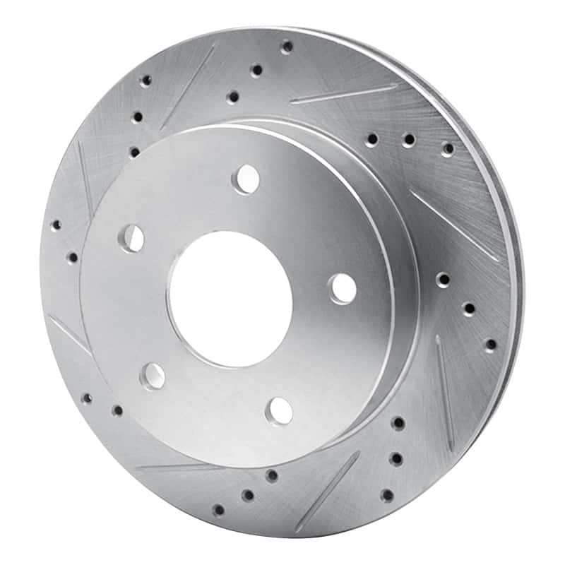R1 Concepts — R1 00-01 Dodge Ram 1500 Pickup Front Left Drilled & Slotted Silver Brake Rotor
R1 Brake Rotor Drill - view 2
