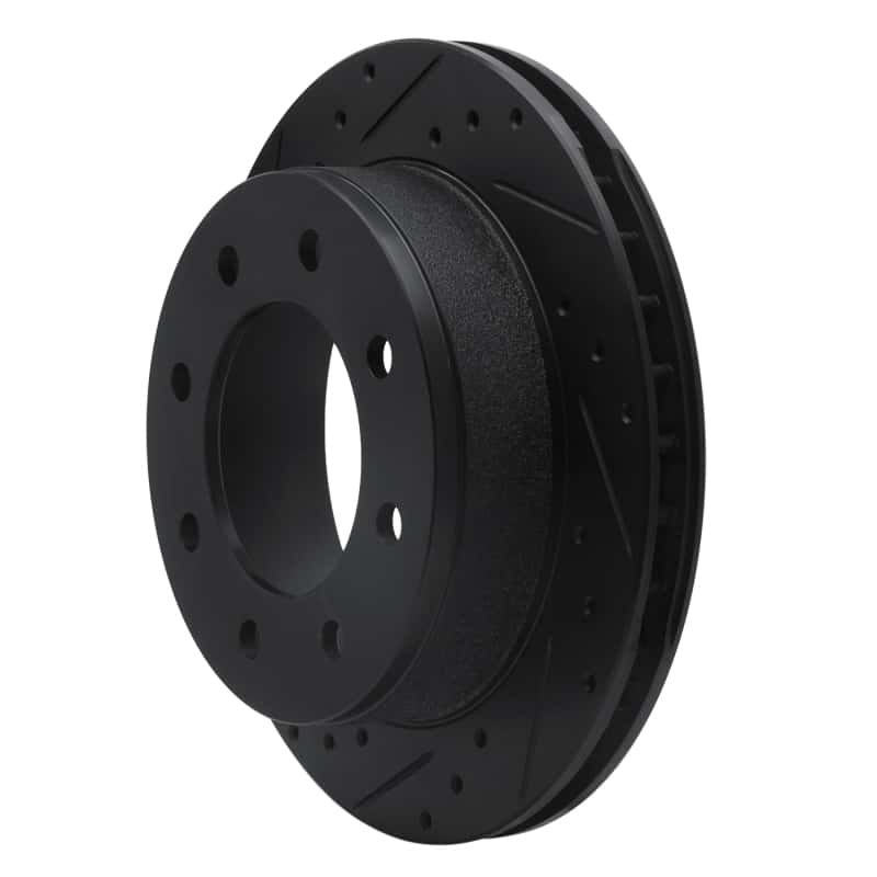R1 Concepts — R1 99-25 Chevrolet Silverado 1500 Rear Left Drilled & Slotted Black Brake Rotor
R1 Brake Rotor Drill - view 2