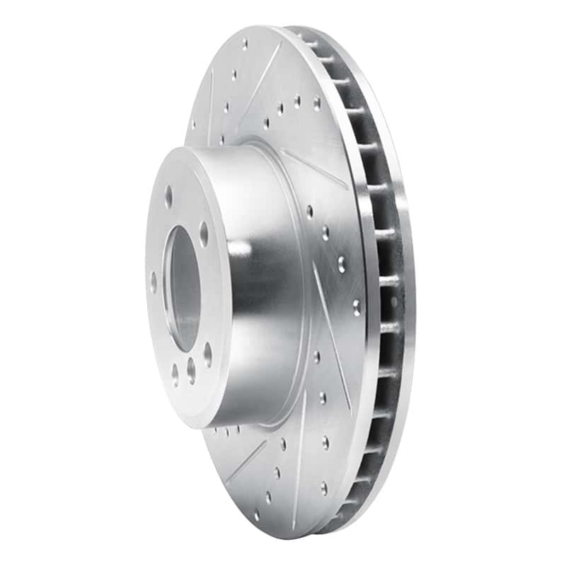 R1 Concepts — R1 04-10 BMW 530XI Front Left Drilled & Slotted Silver Brake Rotor
R1 Brake Rotor Drill - view 2
