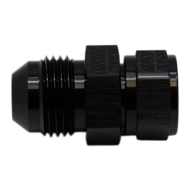 DeatschWerks — DeatschWerks 8AN Male Flare to Fuel Pump Outlet Barb Adapter - Anodized Matte Black
Lines & Fittings - view 2