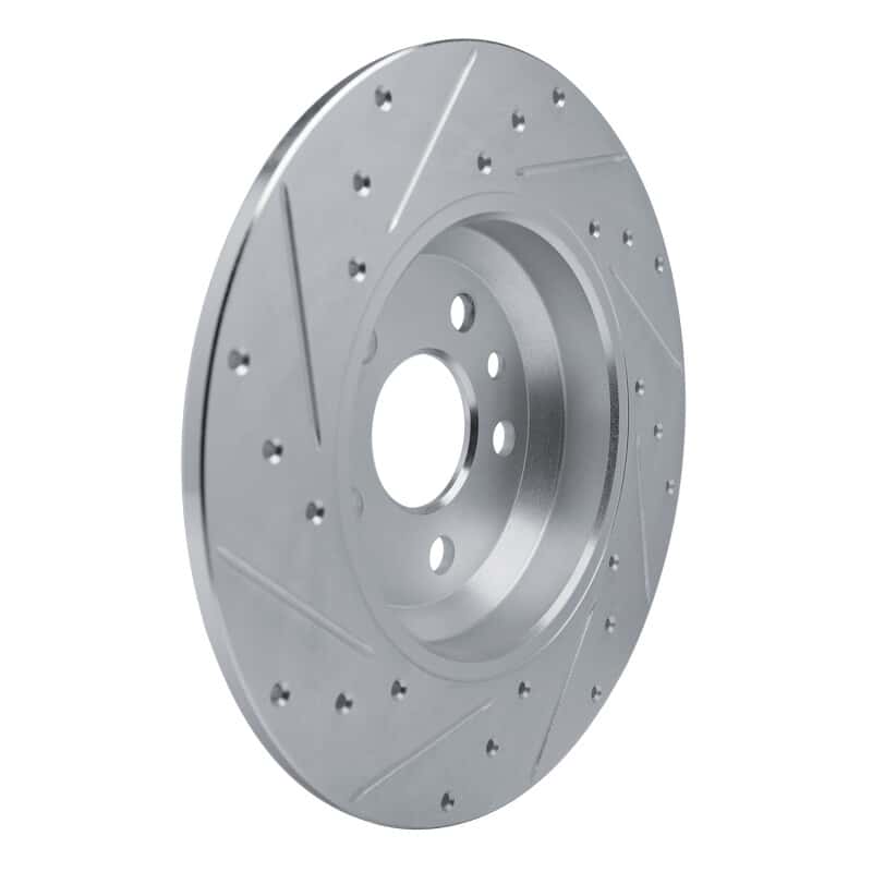 R1 Concepts — R1 20-22 Jaguar E-Pace Rear Right Drilled & Slotted Silver Brake Rotor
R1 Brake Rotor Drill - view 4