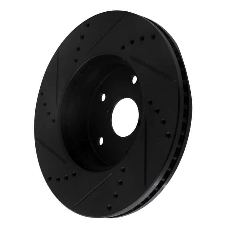 R1 Concepts — R1 15-19 Subaru Legacy Front Right Drilled & Slotted Black Brake Rotor
R1 Brake Rotor Drill - view 4