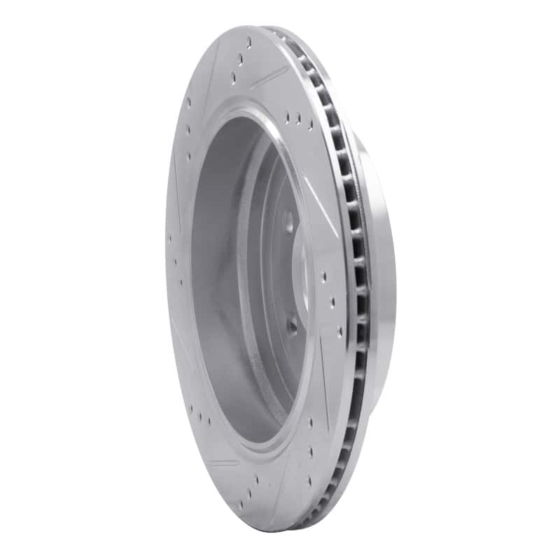 R1 Concepts — R1 05-07 Land Rover LR3 Rear Right Drilled & Slotted Silver Brake Rotor
R1 Brake Rotor Drill - view 4