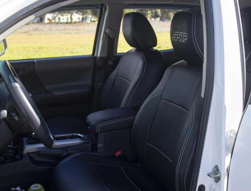 PRP Seats — PRP 16-23 Toyota Tacoma Front Seat Covers (Pair) - Black/Olive Green - view 3