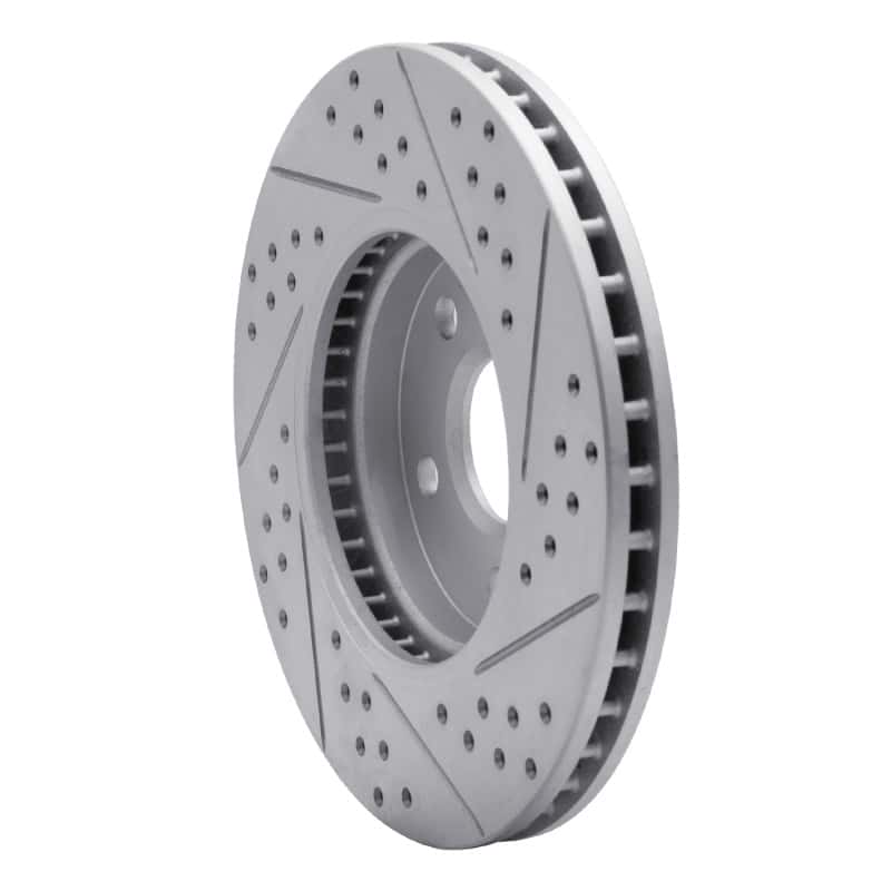 R1 Concepts — R1 08-14 Cadillac Cts Front Left Drilled & Slotted Geo-Carbon Rotor - view 4