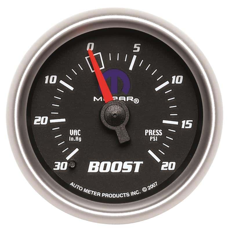 AutoMeter — Autometer Mopar 52.4mm 30 Hg/20 PSI Vacuum/Boost Gauge
MOPAR #77060033, 2-1 - view 2