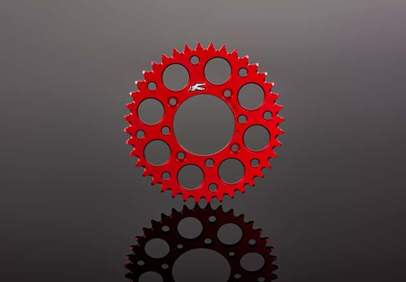 Renthal — Renthal 2019 GasGAs TXE Rear Grooved Sprocket - Red 520-40P Teeth - view 2