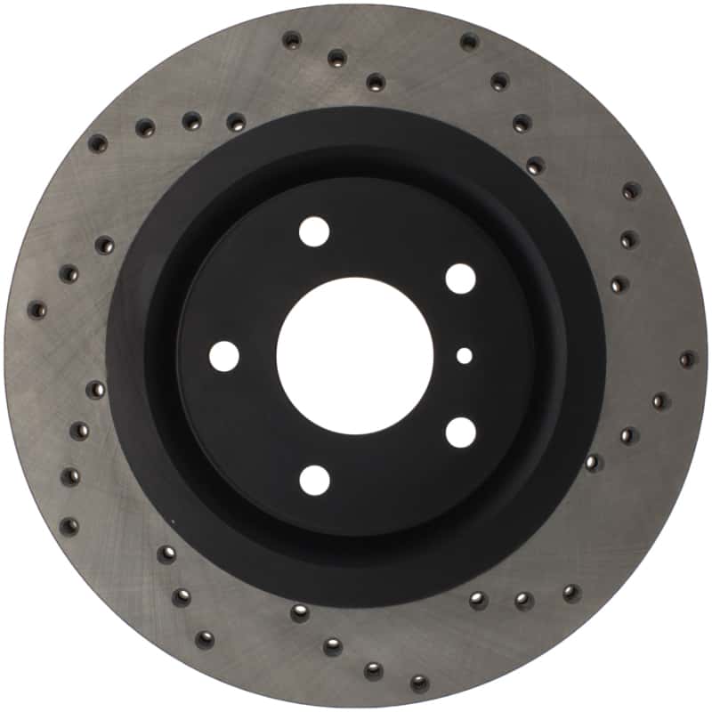 Stoptech — StopTech 08-09 Infiniti EX35 / 05-08 G35 / 09 G37 / 06-09 M35/M45 Drilled Right Front Rotor
Cross Drilled Rotor
Disc Brake Rotor - view 5