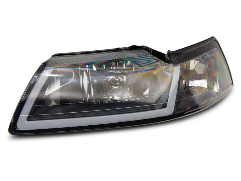 Raxiom — Raxiom 99-04 Ford Mustang Axial Series Headlights w/ Sequential LED Bar- Blk Housing (Clear Lens)
Headlights - view 4