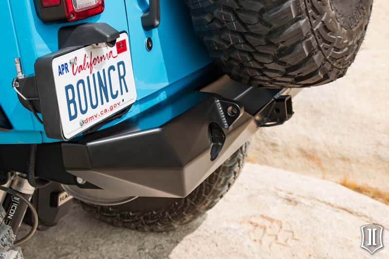ICON — ICON 07-18 Jeep Wrangler JK Pro Series 2 Rear Bumper w/Hitch/Tabs
REAR BUMPER - view 6