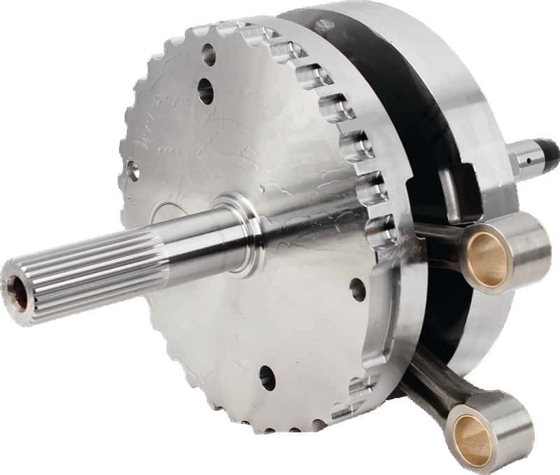 S&S Cycle — S&S Cycle 2007+ BT 4-3/8in Stroke Flywheel Assembly w/o Sprocket Shaft Bearing Race - view 1