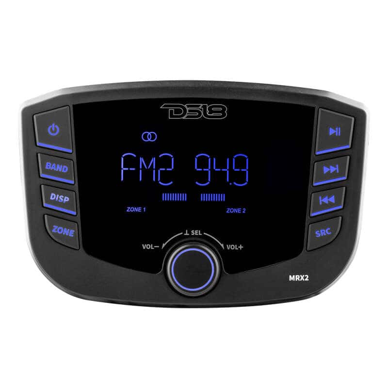 DS18 — DS18 3in LCD screen 2 Zones 4 volts Output BT RDS 4 x 40 Watts Headunit - view 3
