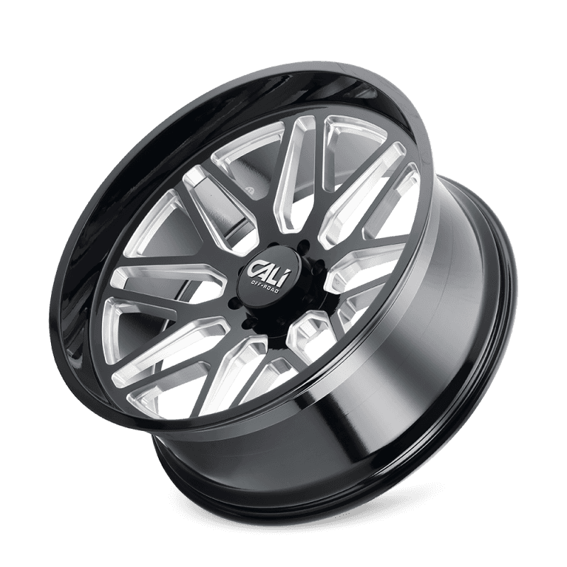 Cali Off-Road — Cali Off-Road 9115 Invader 24x14 / 8x170 BP / -76mm Offset / 125.2mm Hub Gloss Black Milled Wheel
9115 - view 3
