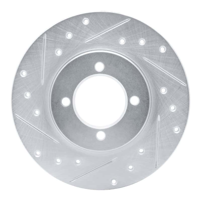 R1 Concepts — R1 80-83 Toyota Corolla (US/Canada) Front Left Drilled & Slotted Silver Brake Rotor
R1 Brake Rotor Drill - view 1