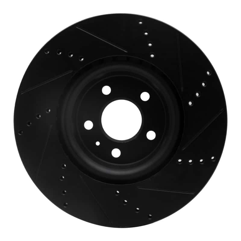 R1 Concepts — R1 12-20 Audi A6 (USA/Canada) Front Left Drilled & Slotted Black Brake Rotor
R1 Brake Rotor Drill - view 5