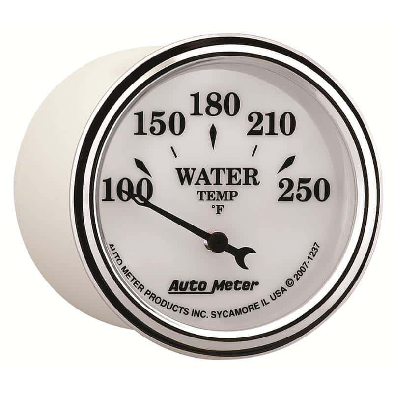 AutoMeter — AutoMeter Gauge Water Temp 2-1/16in. 250 Deg. F Elec Old Tyme White II
2-1/16" WATER TEMP, - view 5