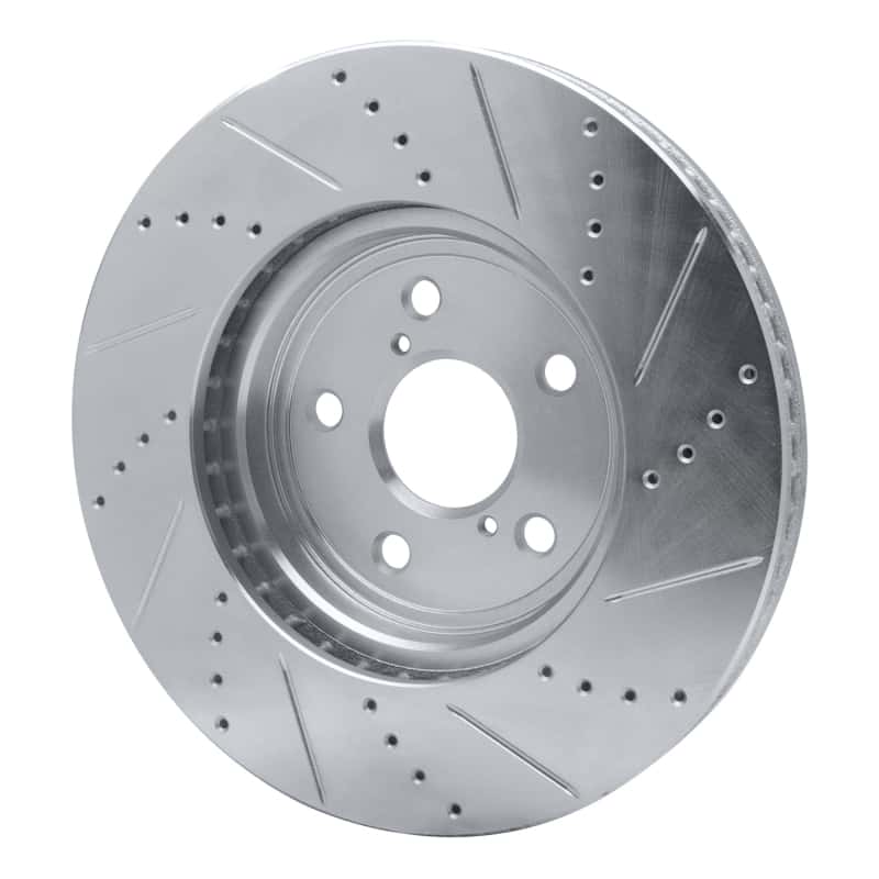 R1 Concepts — R1 01-06 Lexus LS430 Front Left Drilled & Slotted Silver Brake Rotor
R1 Brake Rotor Drill - view 4