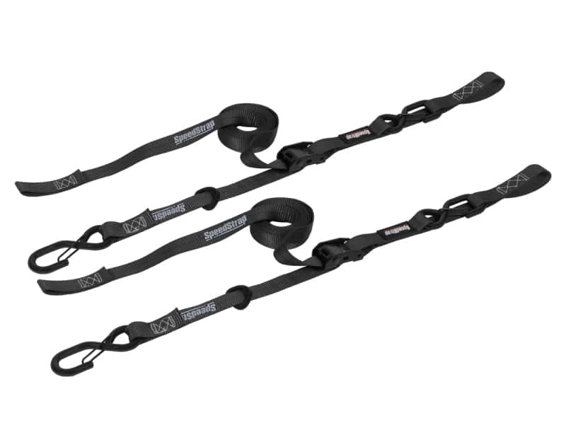 PRP Seats — PRP Cam-Lock 1in.x10ft. Tie Down with Snap S Hooks and Soft Tie - Black - Pr.
Cam-Lock Tie Down - view 1