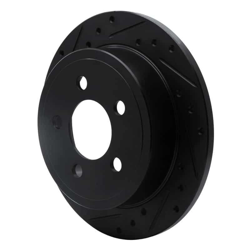 R1 Concepts — R1 03-07 Jeep Liberty Rear Left Drilled & Slotted Black Brake Rotor
R1 Brake Rotor Drill - view 2